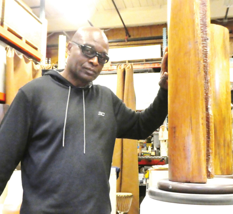 Sculptor Wright Shapes Space and Himself