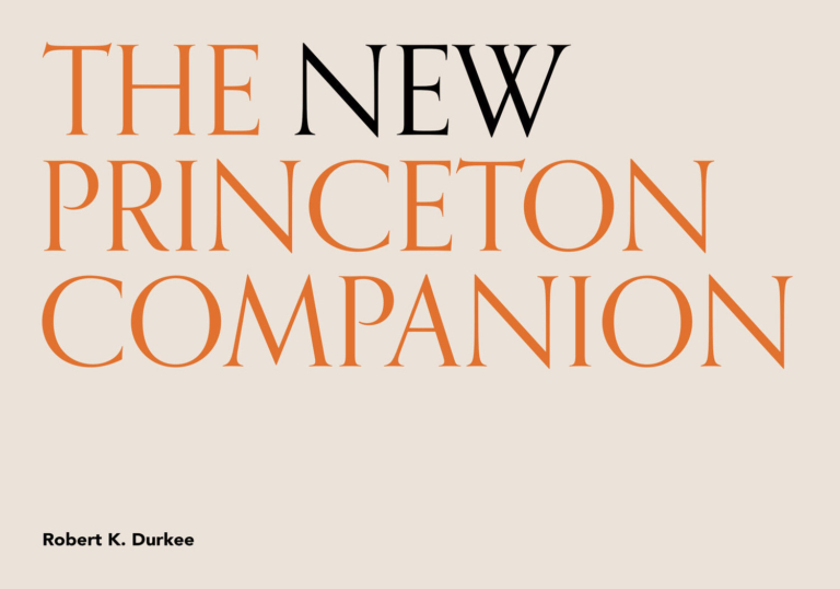 Off the Presses: The New Princeton Companion