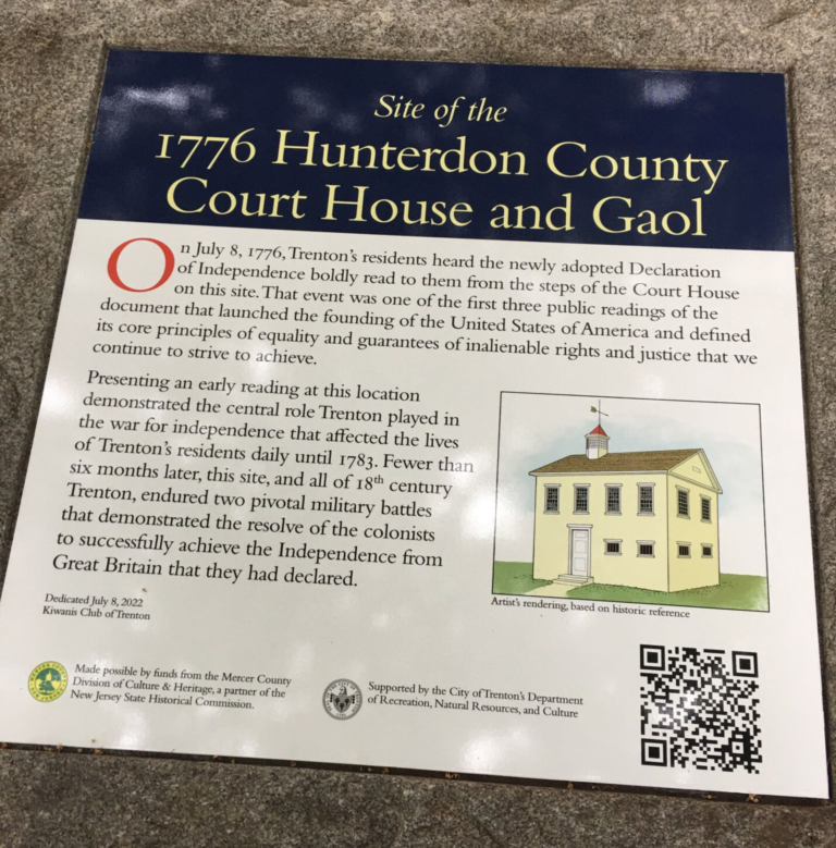 Marking A Sacred Spot: Trenton Plaque Reinstalled