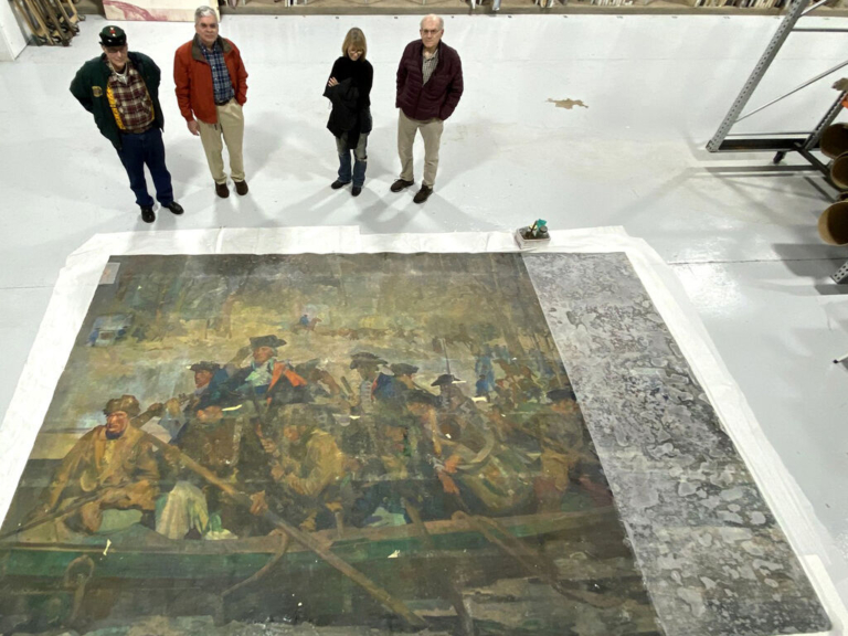 Historic Mural of Washington Crossing the Delaware Rediscovered