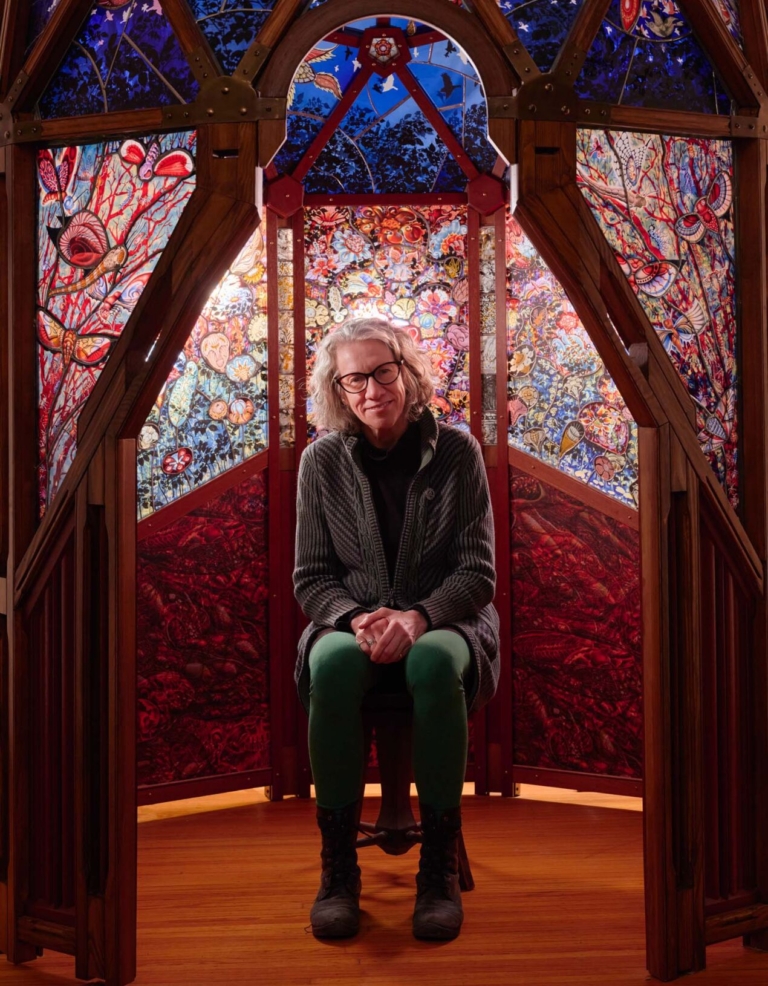 ‘Super/Natural’ Stained Glass Debuts at Michener Museum